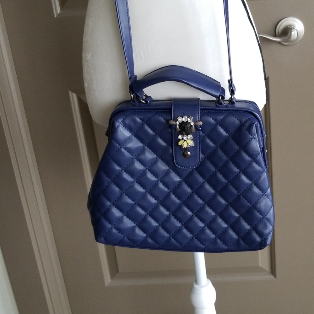 Blue Cross-Body Bag